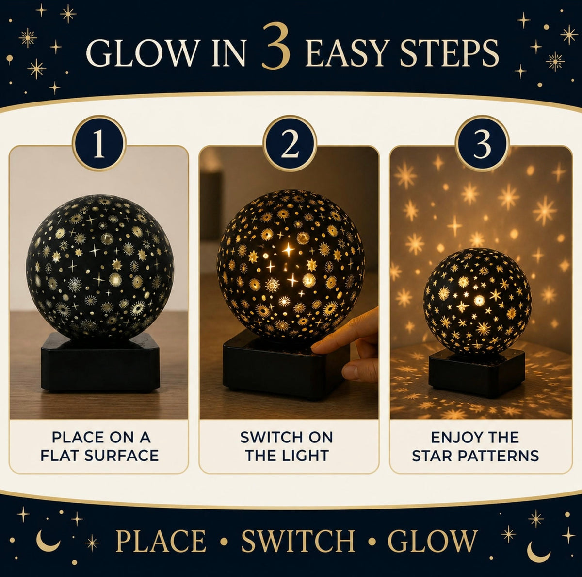 Starry Sky Projector Night Lamp (1 Pc)