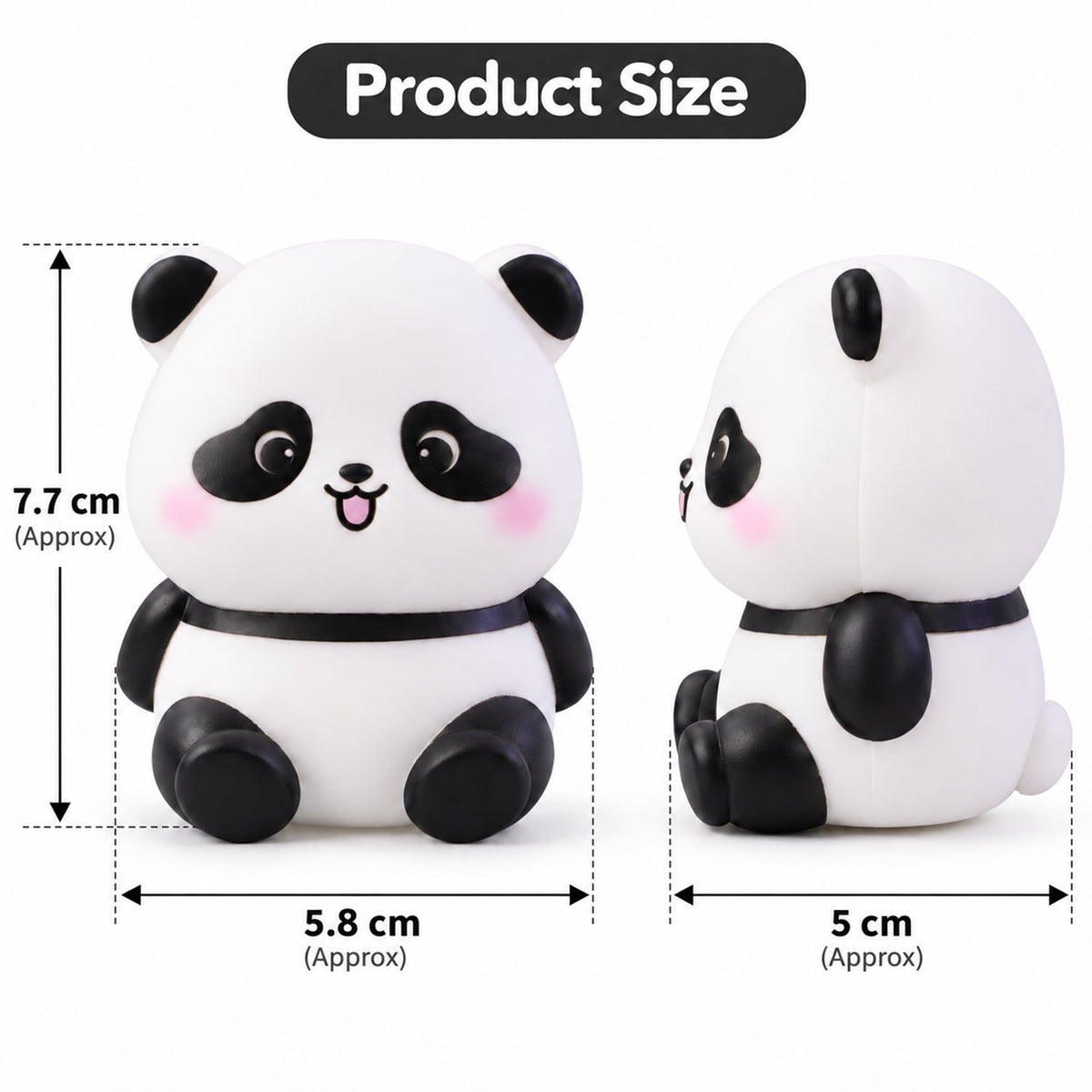 Sitting Panda Led Night Light Add A Gentle And Charming Glow To Bedrooms Nurseries And Bedside Spaces (1 Pc)